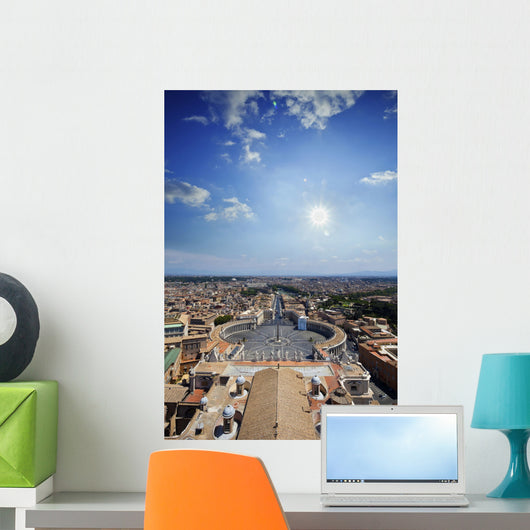 Aerial St Peter's Square Wall Decal