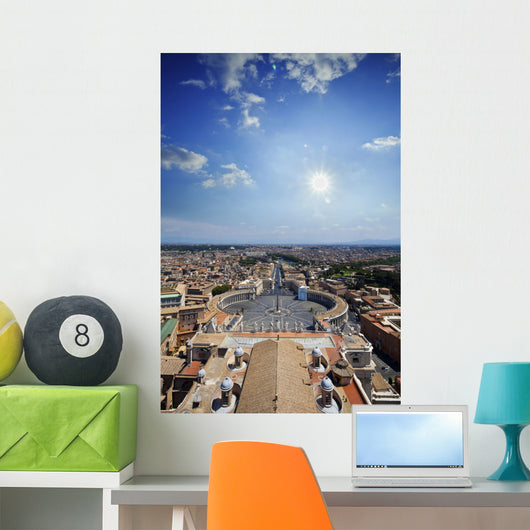 Aerial St Peter's Square Wall Decal