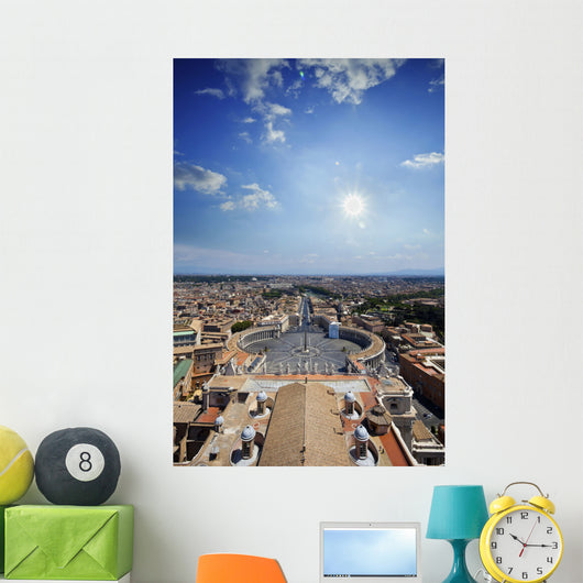 Aerial St Peter's Square Wall Decal