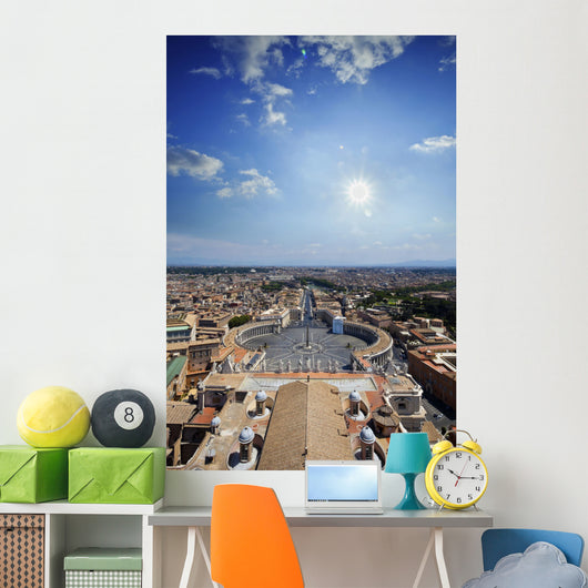 Aerial St Peter's Square Wall Decal