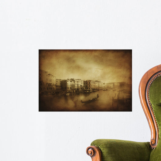 Vintage Shot Grand Canal Wall Decal