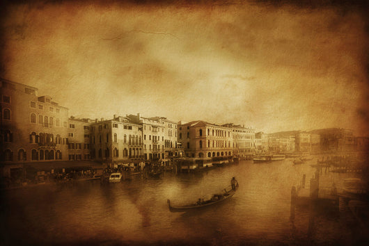 Vintage Shot Grand Canal Wall Decal