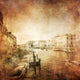 Vintage Photo Grand Canal Wall Decal