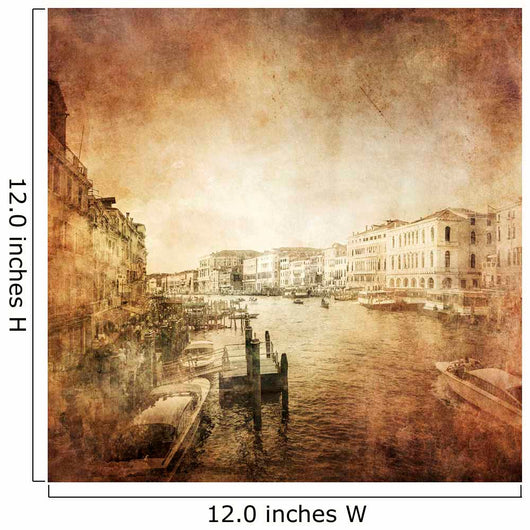 Vintage Photo Grand Canal Wall Decal