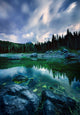 Karersee Lake and Dolomite Wall Decal Design 3