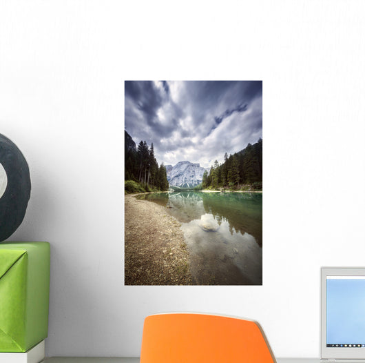 Lake Braies and Dolomite Wall Decal Design 3