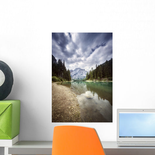 Lake Braies and Dolomite Wall Decal Design 3