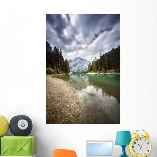 Lake Braies and Dolomite Wall Decal Design 3