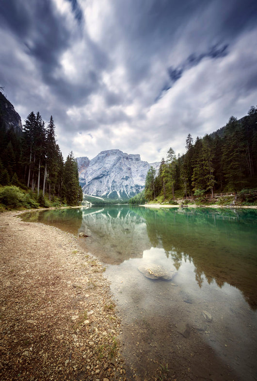 Lake Braies and Dolomite Wall Decal Design 3