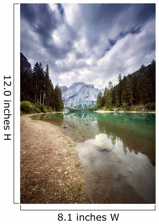 Lake Braies and Dolomite Wall Decal Design 3
