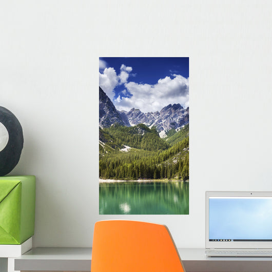 Lake Braies and Dolomite Wall Decal Design 2