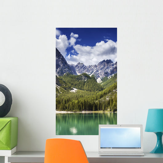 Lake Braies and Dolomite Wall Decal Design 2