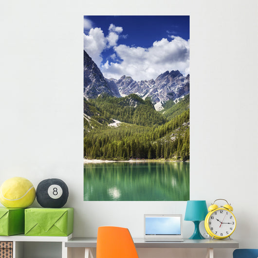 Lake Braies and Dolomite Wall Decal Design 2
