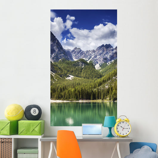 Lake Braies and Dolomite Wall Decal Design 2
