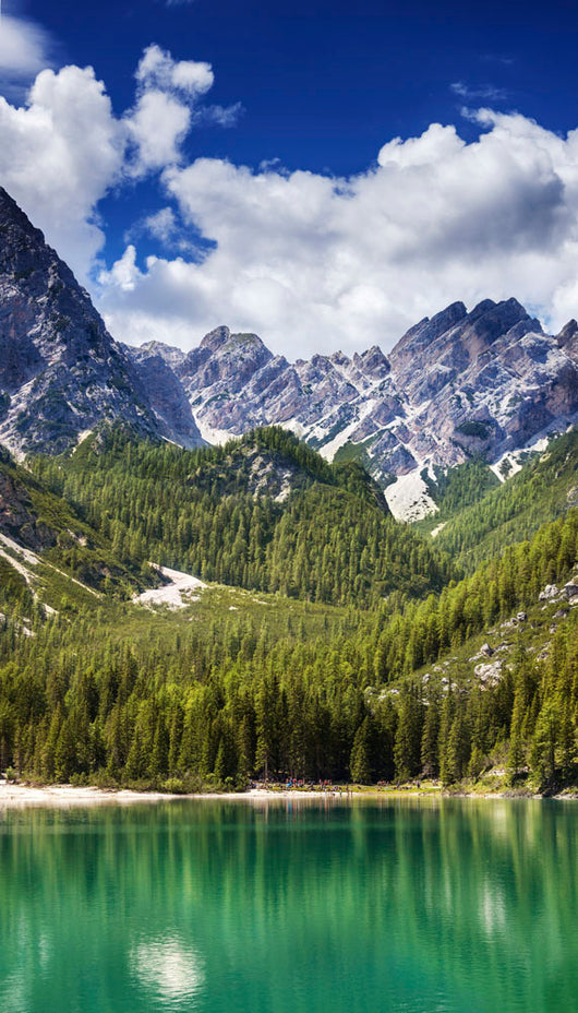 Lake Braies and Dolomite Wall Decal Design 2