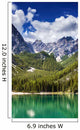 Lake Braies and Dolomite Wall Decal Design 2