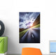 Asphalt Road Leading to Wall Decal