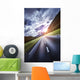 Asphalt Road Leading to Wall Decal