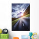 Asphalt Road Leading to Wall Decal