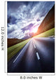 Asphalt Road Leading to Wall Decal