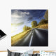 Asphalt Road Sunset Tuscany Wall Decal