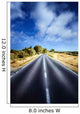 Asphalt Road against Tranquil Wall Decal