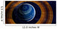 Ringed Blue Gas Giant Wall Decal
