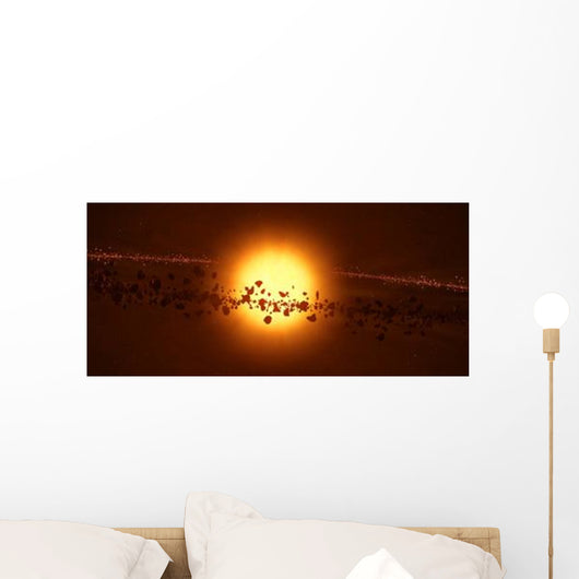 Young Star Circled Debris Wall Decal
