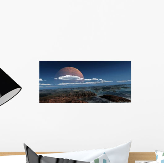 Moon Rises over Young Wall Decal