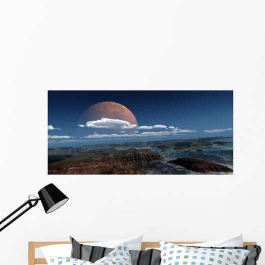 Moon Rises over Young Wall Decal