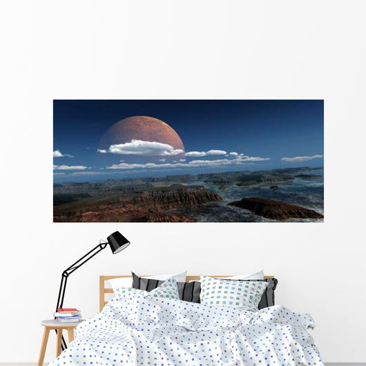 Moon Rises over Young Wall Decal