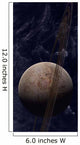 Ringed Planet Front Odd Wall Decal