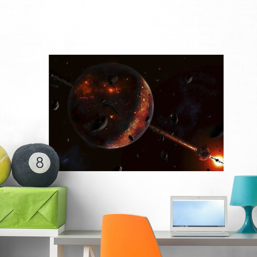 Scene Portraying Early Stages Wall Decal
