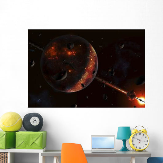 Scene Portraying Early Stages Wall Decal