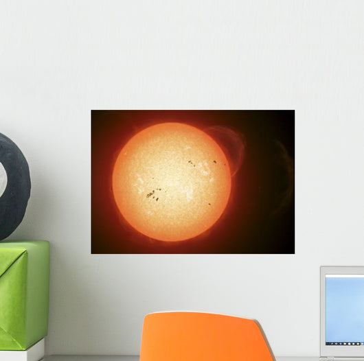 Illustration Sun with Visible Wall Decal