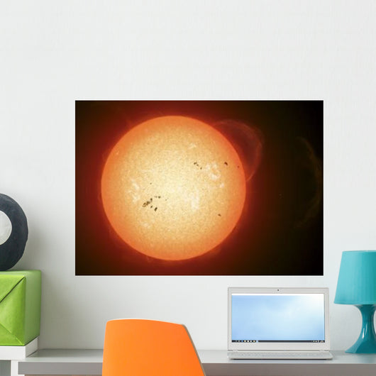 Illustration Sun with Visible Wall Decal