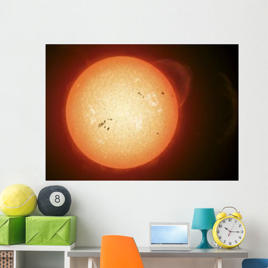 Illustration Sun with Visible Wall Decal