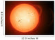 Illustration Sun with Visible Wall Decal