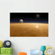 Saturn above Thick Atmosphere Wall Decal Design 1