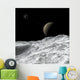 Saturn and Enceladus as Wall Decal