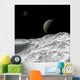 Saturn and Enceladus as Wall Decal