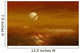 Saturn above Thick Atmosphere Wall Decal Design 2