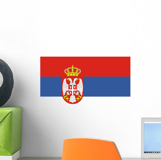 Flag Serbia Wall Decal