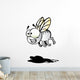 Cartoon Fly Wall Decal