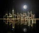 Reflection Light Night Megacity Wall Decal