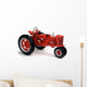 Red Tractor White Wall Decal