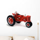 Red Tractor White Wall Decal