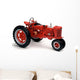 Red Tractor White Wall Decal