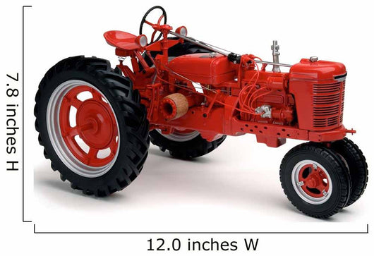 Red Tractor White Wall Decal