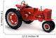 Red Tractor White Wall Decal